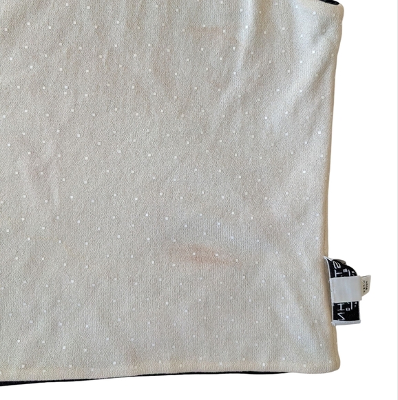 St. John Evening by Marie Gray Vintage Black Knit One Shoulder Top sz L - Picture 4 of 7